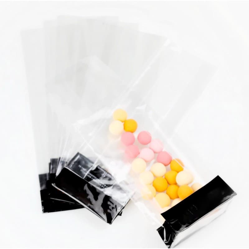 Flat Bottom 5x7 Clear Cellophane Bags Bulk Custom Printed Gusseted 5x7 Clear Cellophane Bags Wholesale China